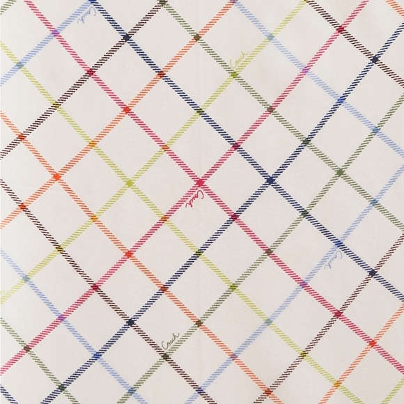 COACH Heritage Plaid Silk Scarf - Picture 3 of 5